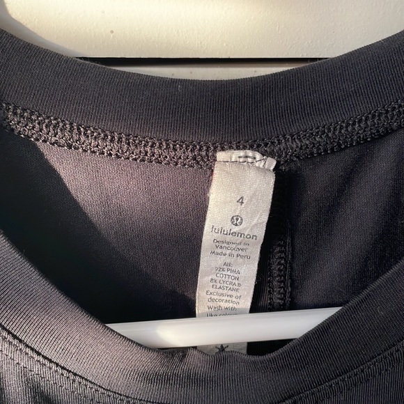 Lululemon Black Sleeveless Top with Tie - Picture 3 of 5